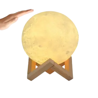 Rechargeable 3D Moonlight Lamp with Stand