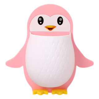 Multifunctional Wall Hanging Mount Shelf Penguin Design Toothbrush Holder (Radom Color)