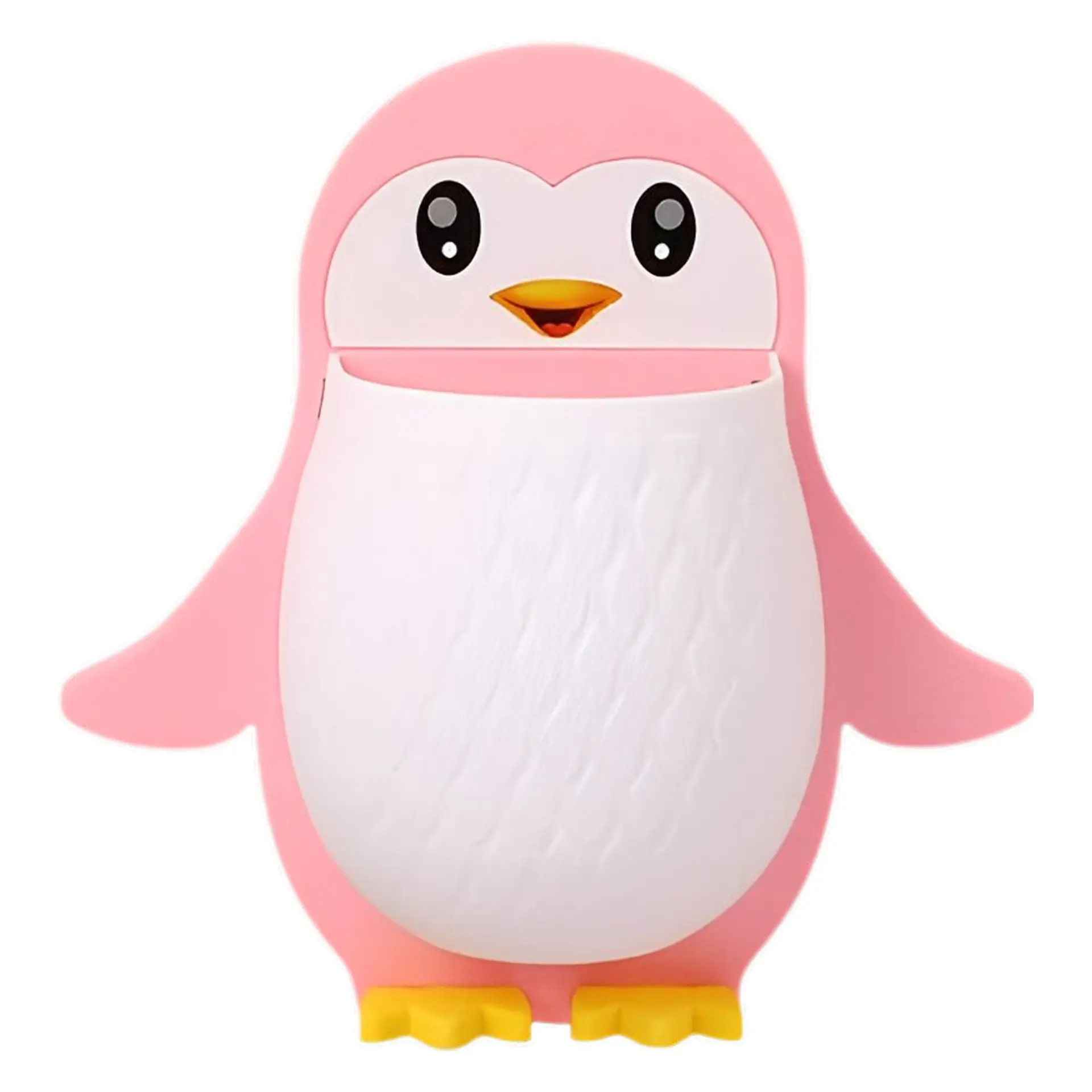 Multifunctional Wall Hanging Mount Shelf Penguin Design Toothbrush Holder (Radom Color)